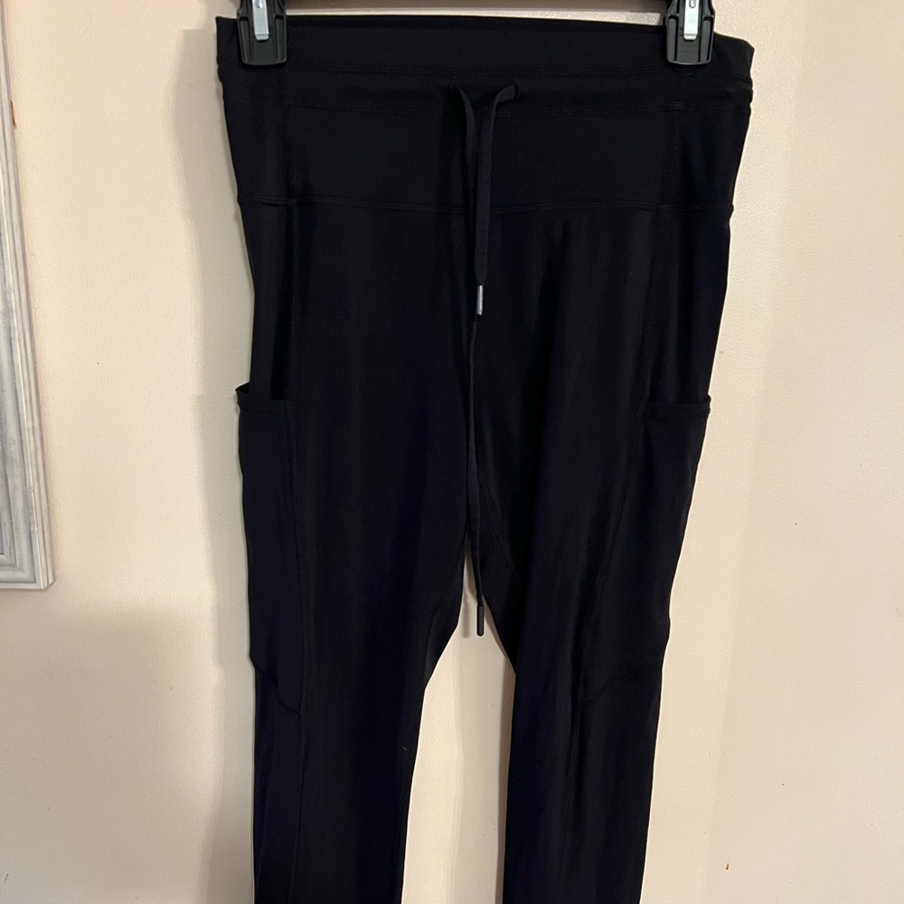 Zyia Black Pocket drawstring luxe 7/8 24”